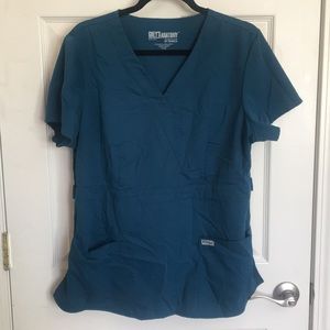 Grey’s Anatomy XL Teal Scrub Top